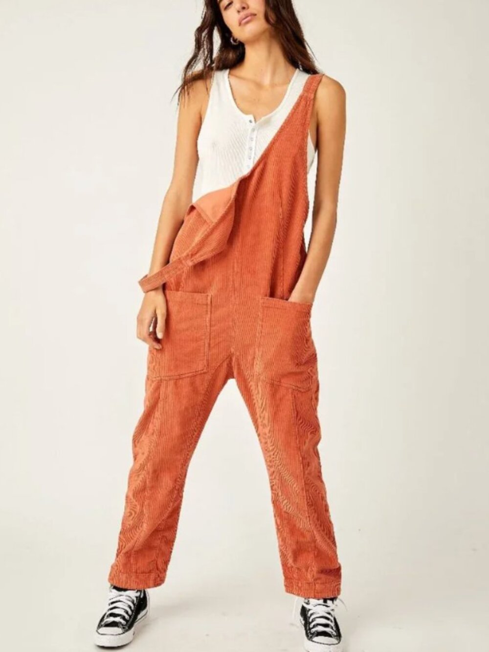 NWT Free People High Roller Cord Jumpsuit